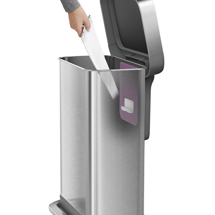 Simplehuman Rectangular Liner Pocket Pedaalemmer 55 Liter