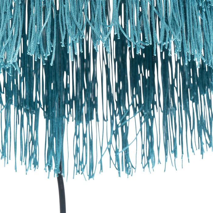 QAZQA Wandlamp fringle - Groen - Oosters - L 20cm