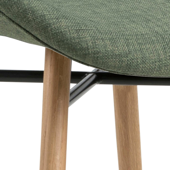 by fonQ basic Tough Eetkamerstoel - Textiel - Groen