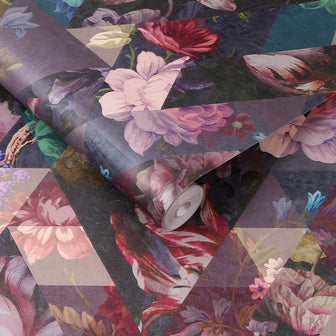 Graham & Brown - Vliesbehang - Timepiece Amethyst - 10mx52cm