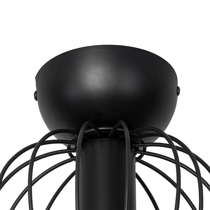 QAZQA Moderne plafondlamp zwart draad - Palica