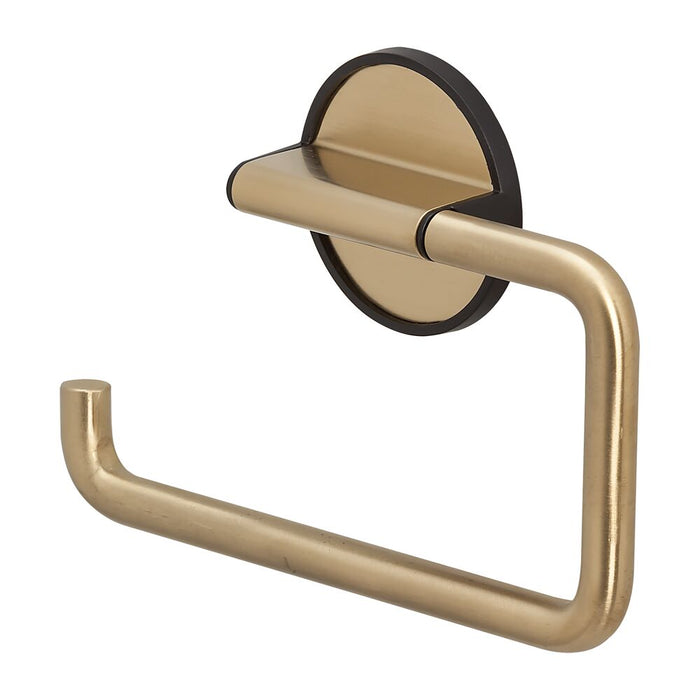 Tiger Tune Toiletrolhouder zonder Klep - Messing Geborsteld / Zwart