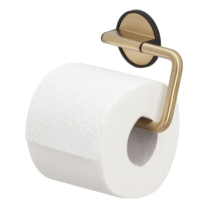 Tiger Tune Toiletrolhouder zonder Klep - Messing Geborsteld / Zwart