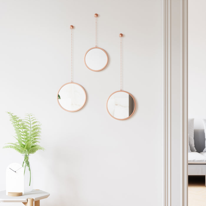 Umbra Dima Spiegel Rond - Koper