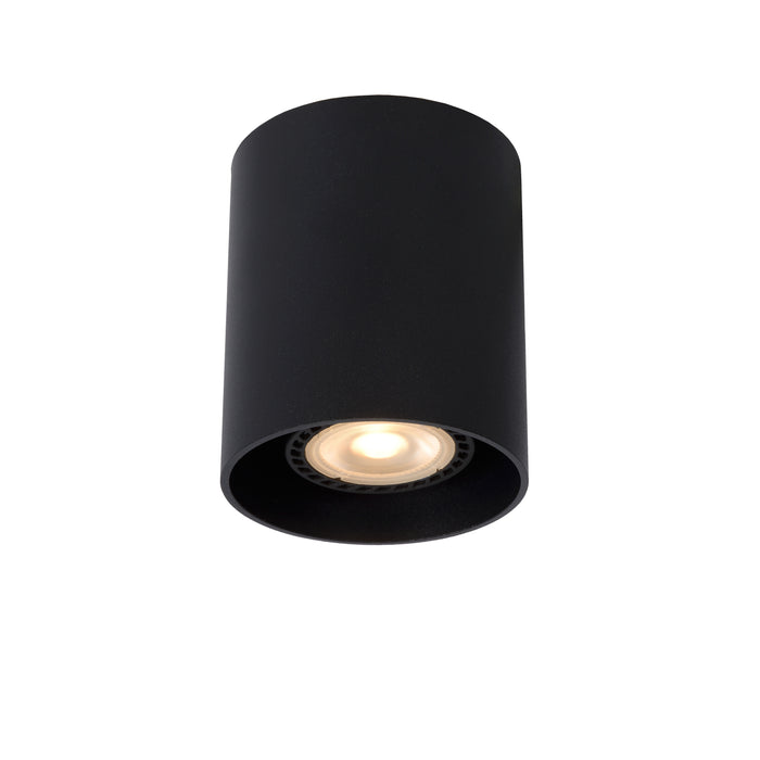 Lucide BODI - Plafondspot - Ø 8 cm - 1xGU10 - Zwart
