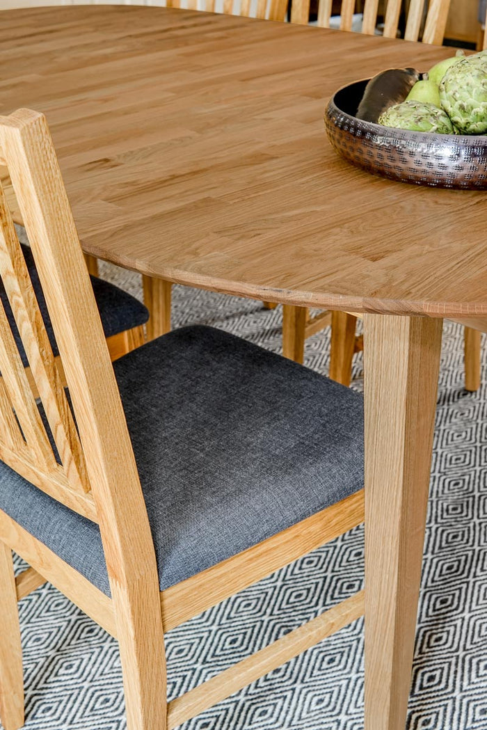 Rowico Filippa Stoel - Set Van 2 - Grijs|Eikenhout