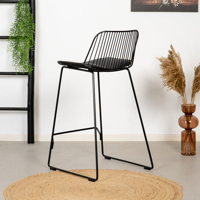 Livin24 Design barkruk Jenny zwart 67 cm