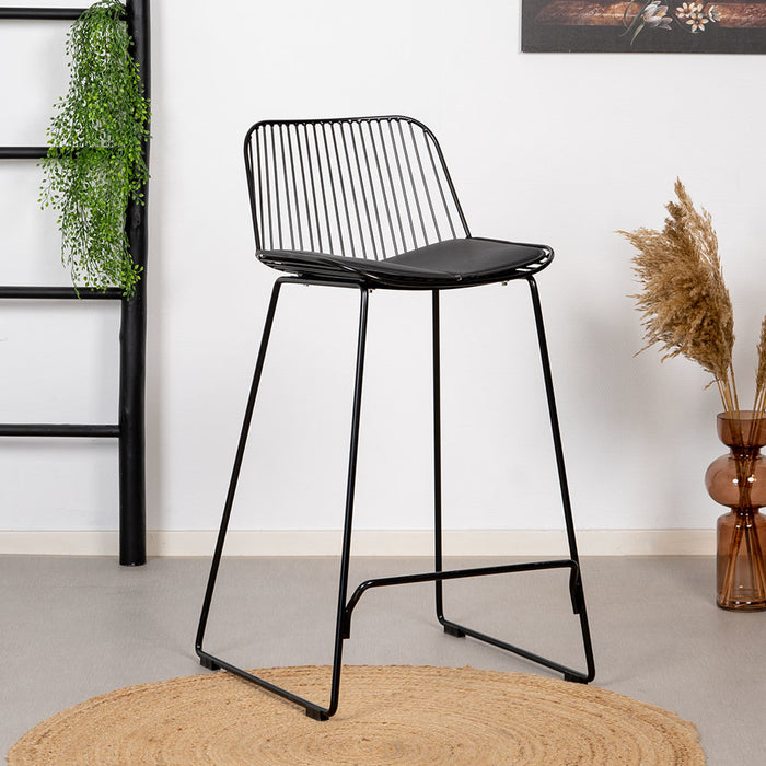 Livin24 Design barkruk Jenny zwart 67 cm