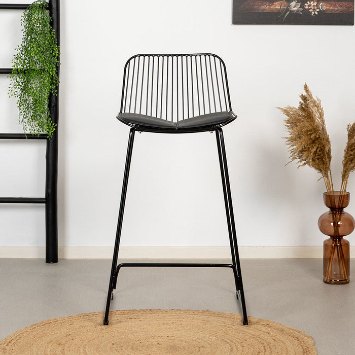 Livin24 Design barkruk Jenny zwart 67 cm