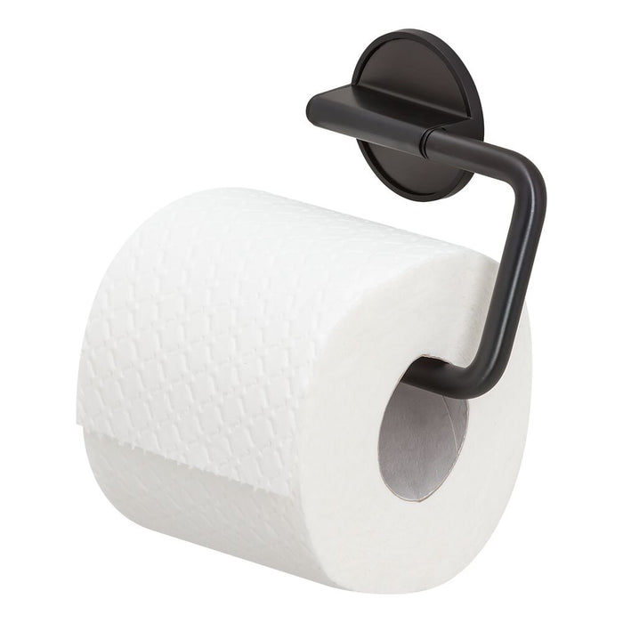 Tiger Tune Toiletrolhouder zonder Klep - Zwart Metaal Geborsteld / Zwart