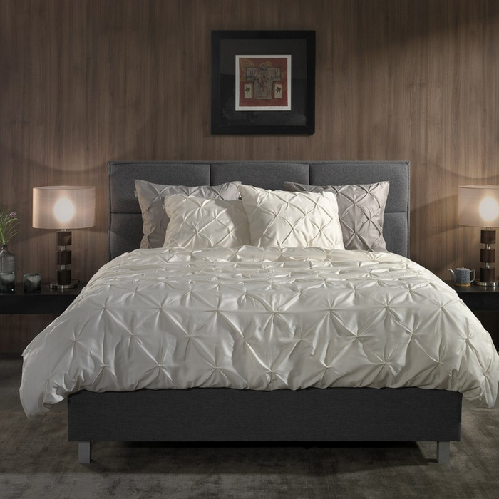 Yellow Dekbedovertrek Katoen Satijn Nova - off white