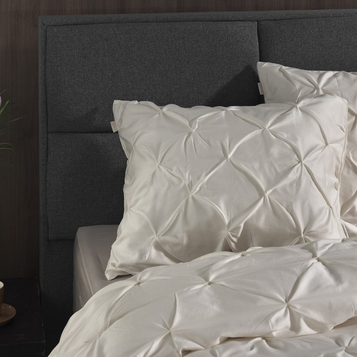 Yellow Dekbedovertrek Katoen Satijn Nova - off white