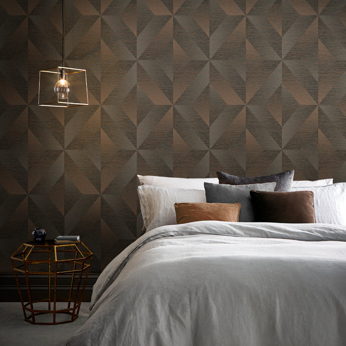 Graham & Brown - Vliesbehang - Atelier Geo Bronze - 10mx52cm
