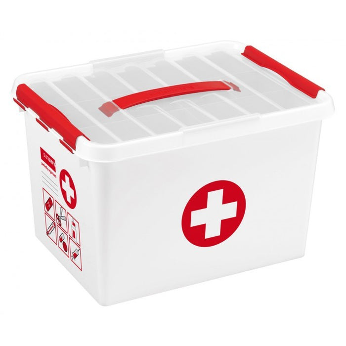 SUNWARE EHBO doos 22 L met tray 40x30x26cm