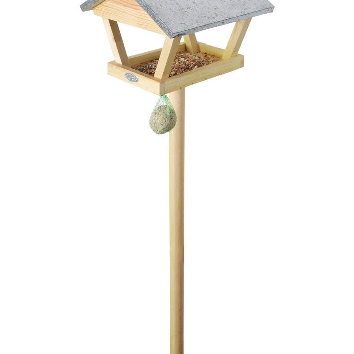 Esschert Design Voedertafel Op Paal - Zinken Dak