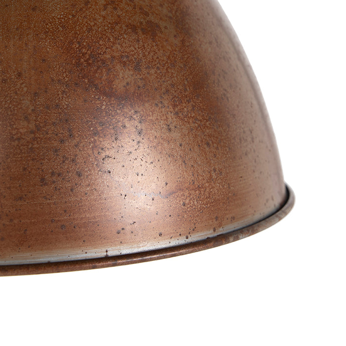 QAZQA Industriële hanglamp roestbruin - Flynn