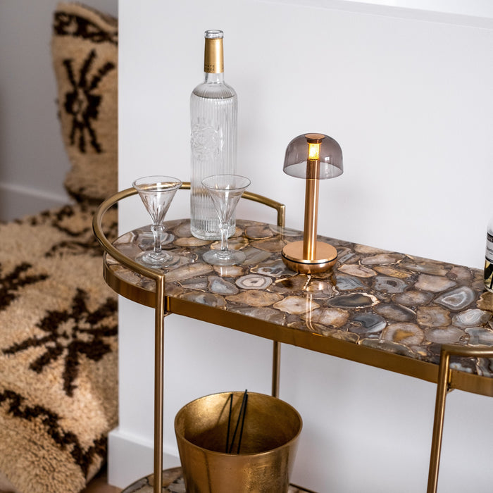 Humble Two Oplaadbare Tafellamp - Gold Smoked