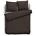 Elegance Dekbedovertrek Uni Percal Katoen Met Bies brown