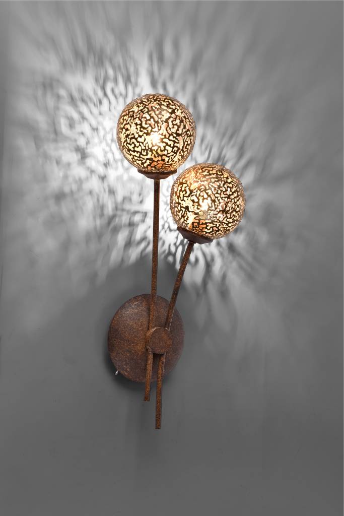 Paul Neuhaus Wandlamp GRETA Roest 2 Lichts