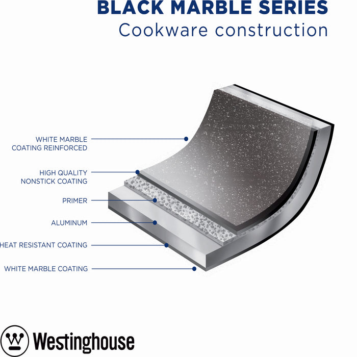 Westinghouse Steelpan  20 cm Black Marble