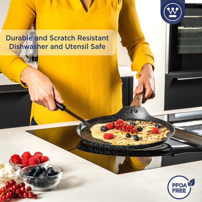 Westinghouse Pannenkoekenpan  28 cm Black Marble Wood