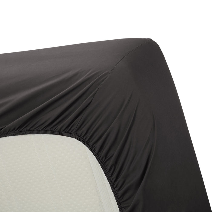 Ambiante Cotton Uni Hoeslaken 140 x 200 cm - Antraciet