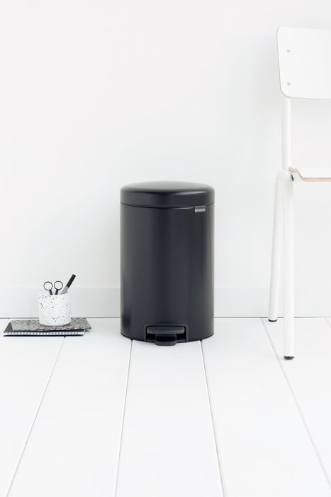Brabantia NewIcon Pedaalemmer 12 L - Mat Zwart