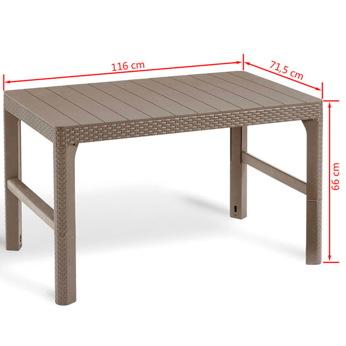 Allibert Tuintafel Lyon cappuccino 232296