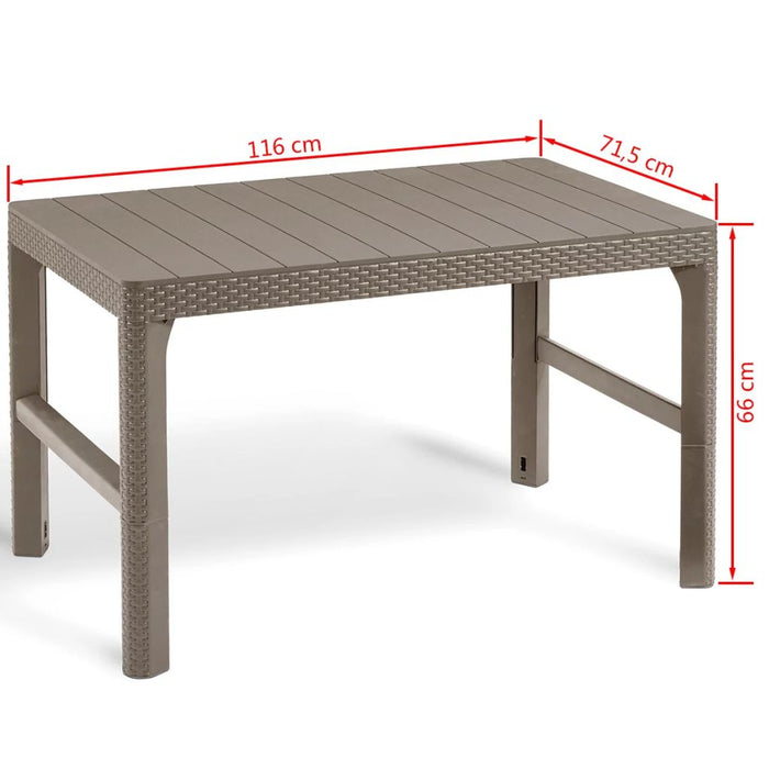 Allibert Tuintafel Lyon cappuccino 232296