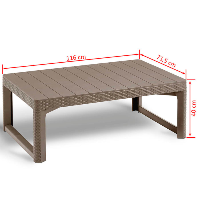Allibert Tuintafel Lyon cappuccino 232296
