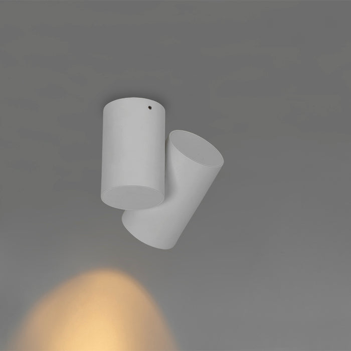 QAZQA Design plafondspot wit kantelbaar GU10 50mm - Michael