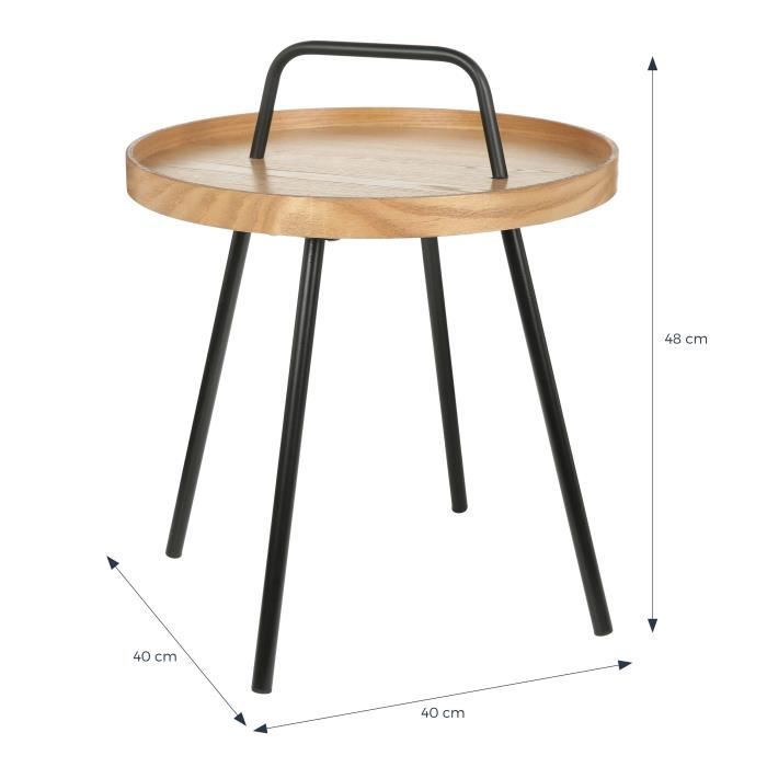 Cstore Ronde salontafel met Indus M1 handvat