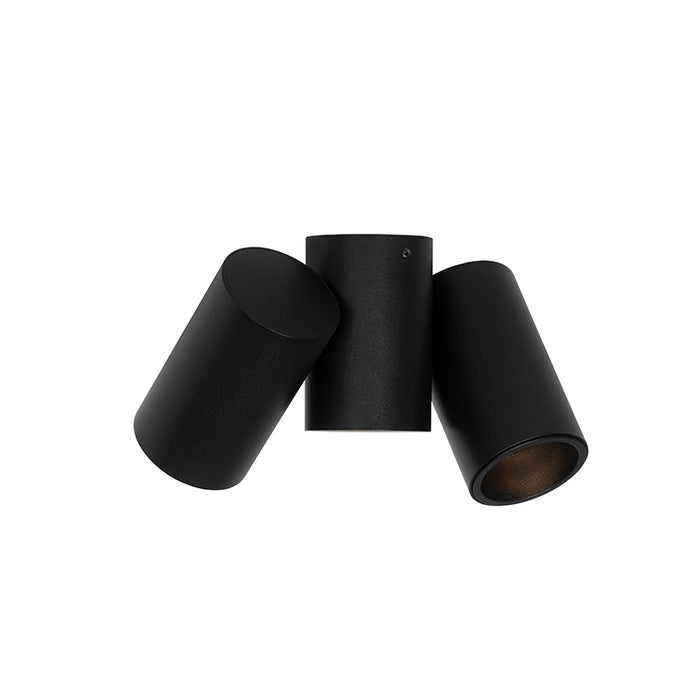QAZQA Design spot zwart 2-lichts verstelbaar - Michael