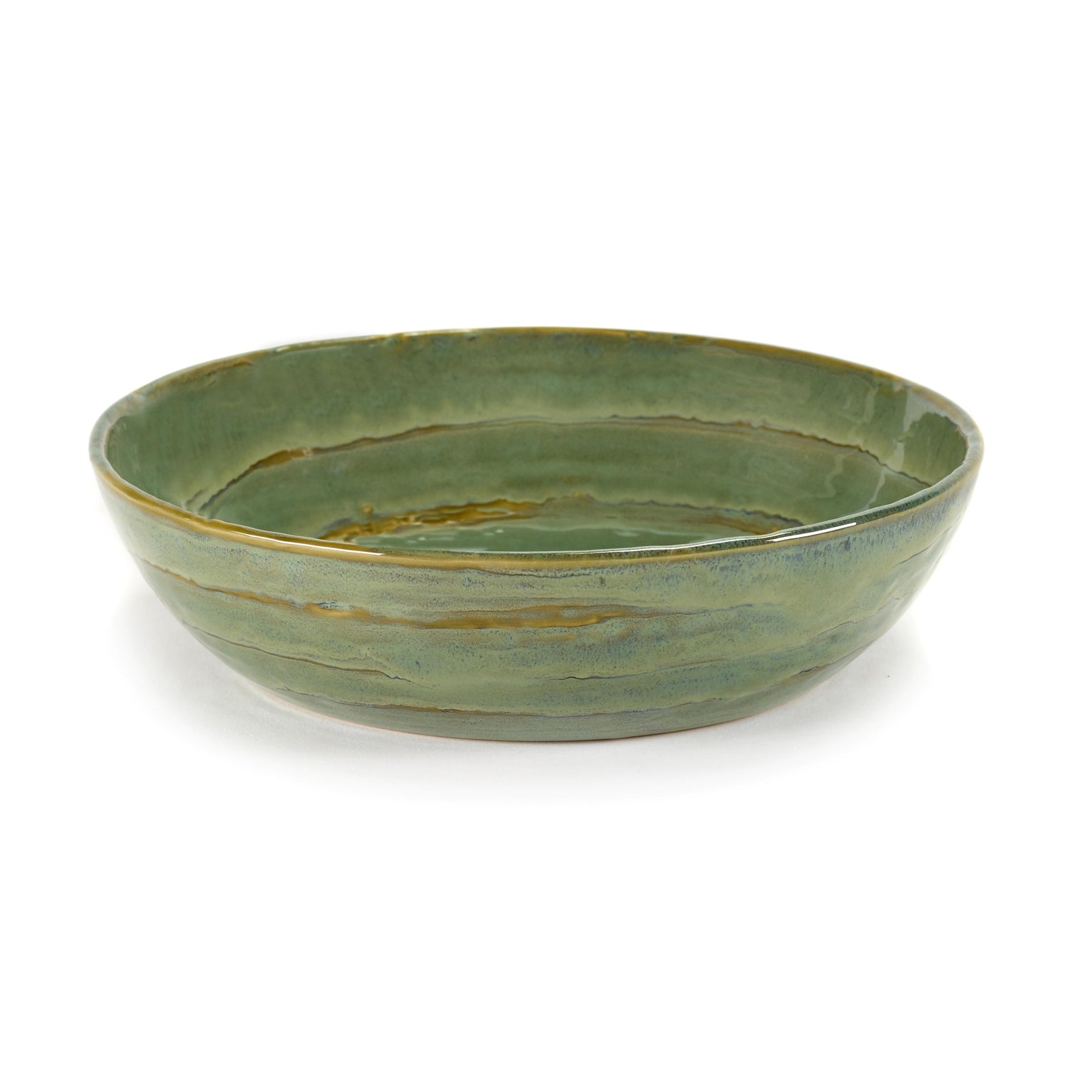 SERAX - Pascale Naessens - Pure Saladeschaal Ø 20 cm - Zeegroen - Set van 4