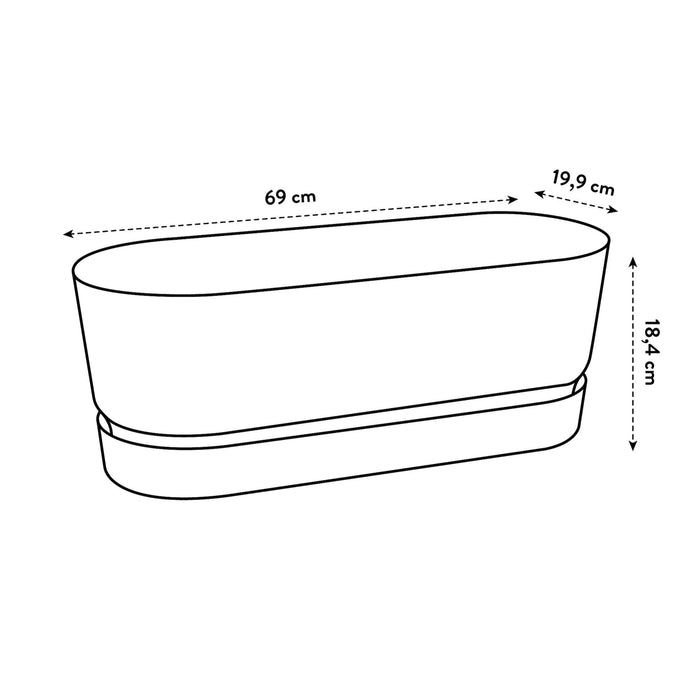 elho Greenville Bloembak 70 cm