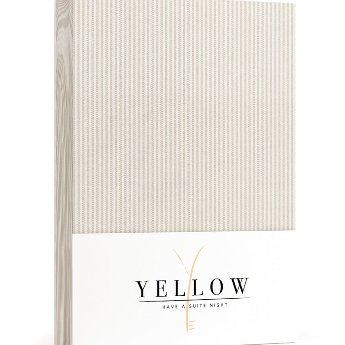 Yellow Dekbedovertrek Katoen Oxford naturel