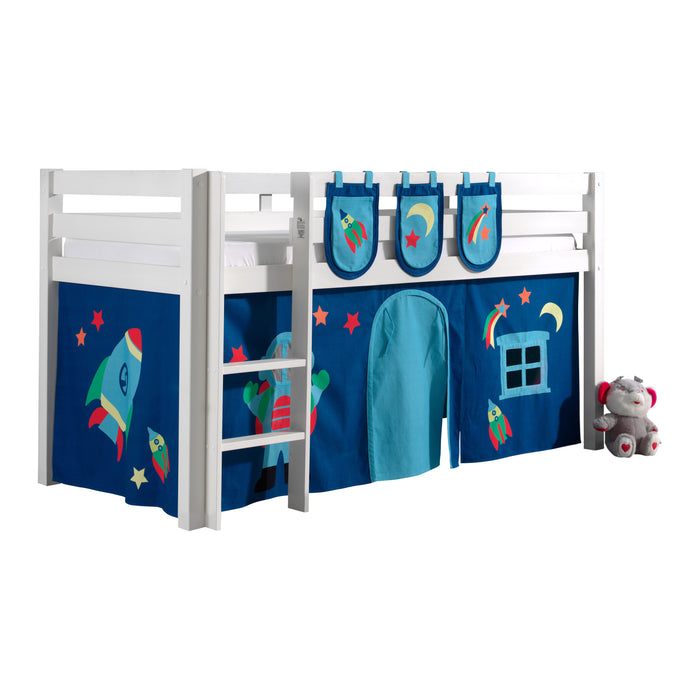 Vipack Pino Halfhoogslaper met Astro Gordijn en 3 Tasjes 90 x 200 cm