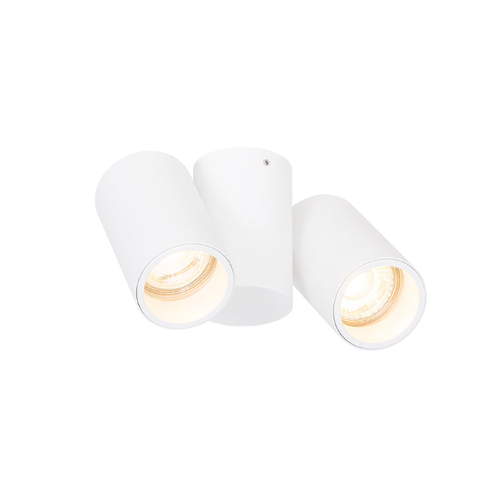 QAZQA Design spot wit 2-lichts verstelbaar - Michael