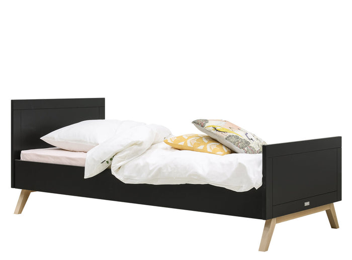 Bopita Nora bed 90x200 - Mat Zwart|Naturel
