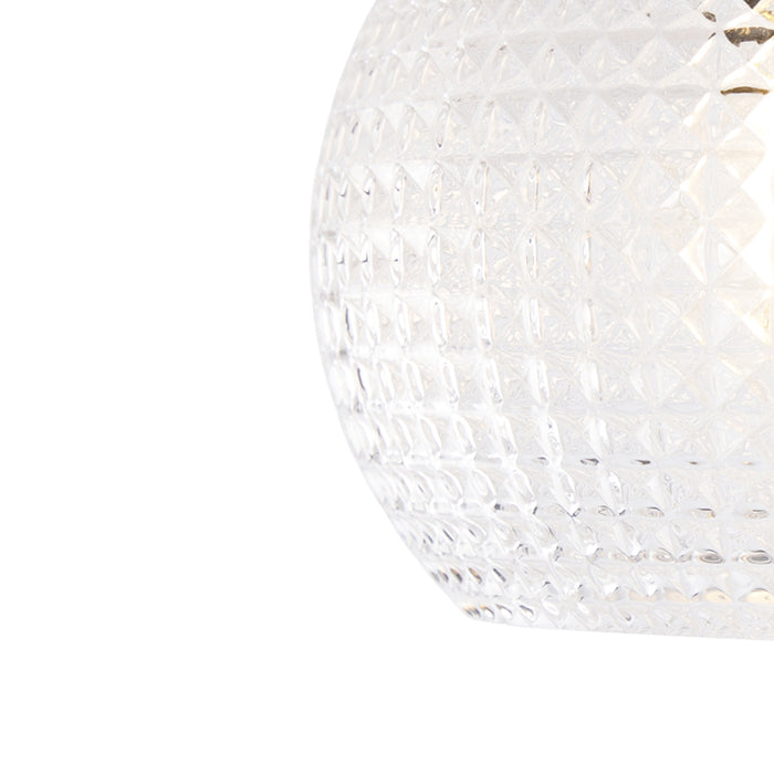 QAZQA Art Deco plafondlamp messing met helder glas - Sphere
