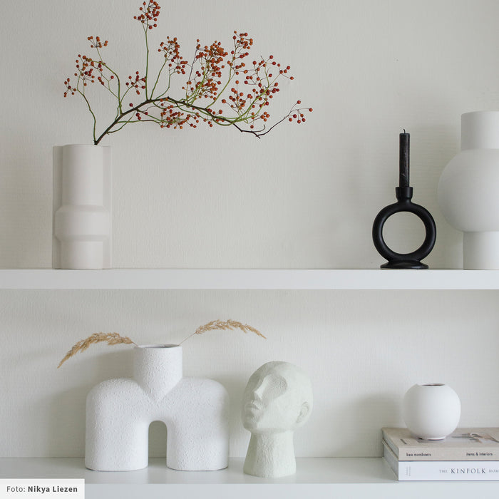 by fonQ basic Lena Ornament Hoofd 19 x 16 x 22 cm - Wit