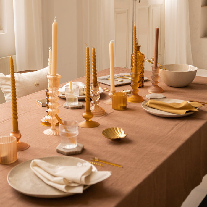 À la Frosted Antique Kandelaar - Blush