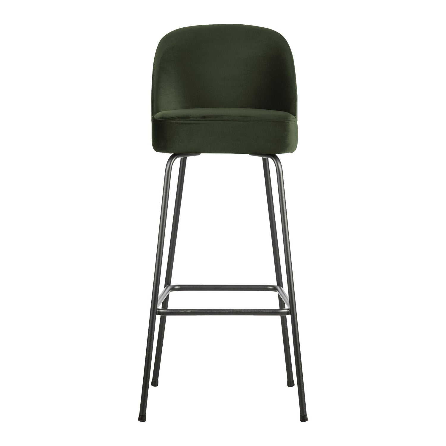 WOOOD Vogue Barkruk H 103 cm - Fluweel - Onyx