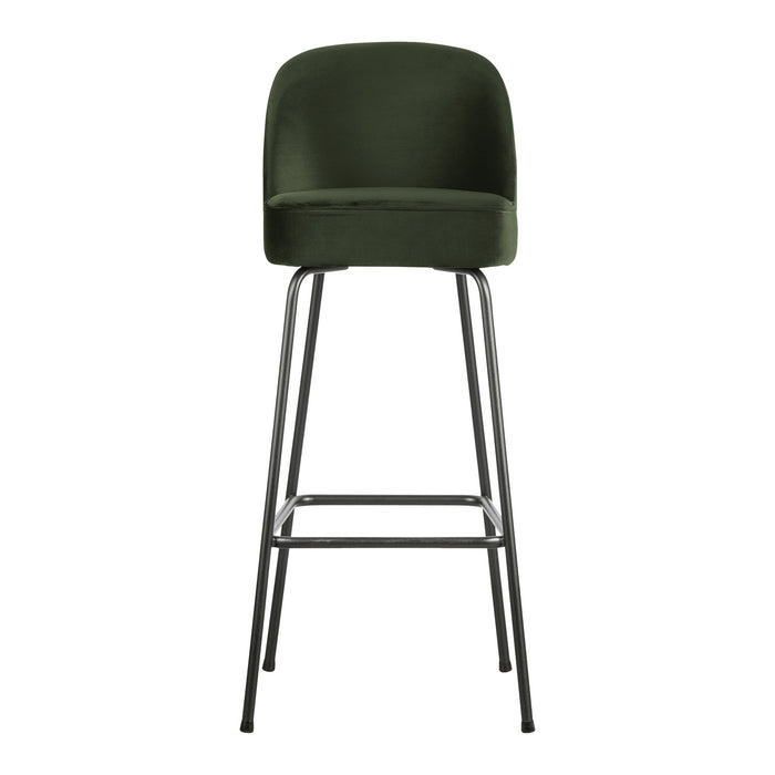 WOOOD Vogue Barkruk H 103 cm - Fluweel - Onyx