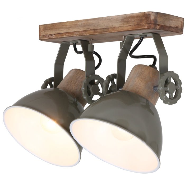 Mexlite Plafondlamp Gearwood 7969G Groen