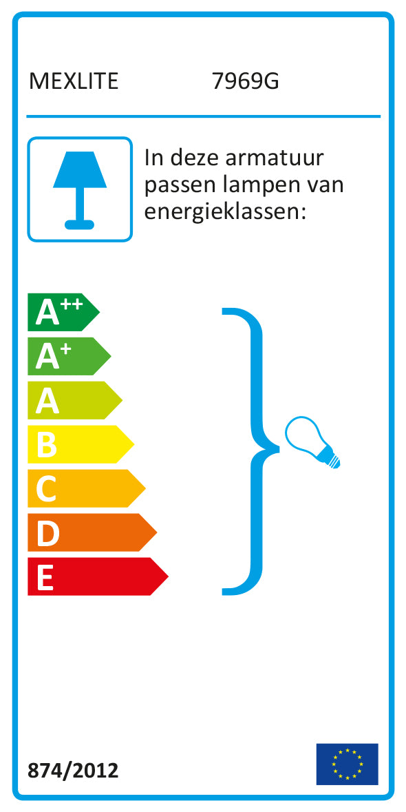 Mexlite Plafondlamp Gearwood 7969G Groen