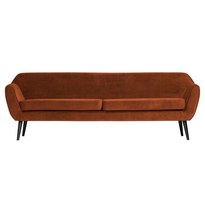 Woood Rocco 3-zitsbank - Velvet - Roest