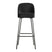 WOOOD Vogue Barkruk H 103 cm - Fluweel - Zwart