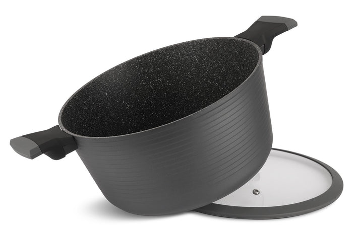 Edenberg Gray Line - 15-delige Luxe Pannenset van Gesmeed Aluminium