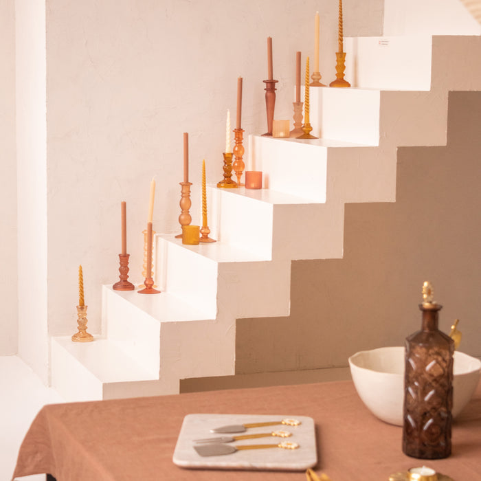 À la Frosted Classic Kandelaar - Coral